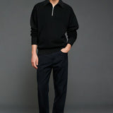 VEIR - Long Sleeve Knitwear Zipper Polo