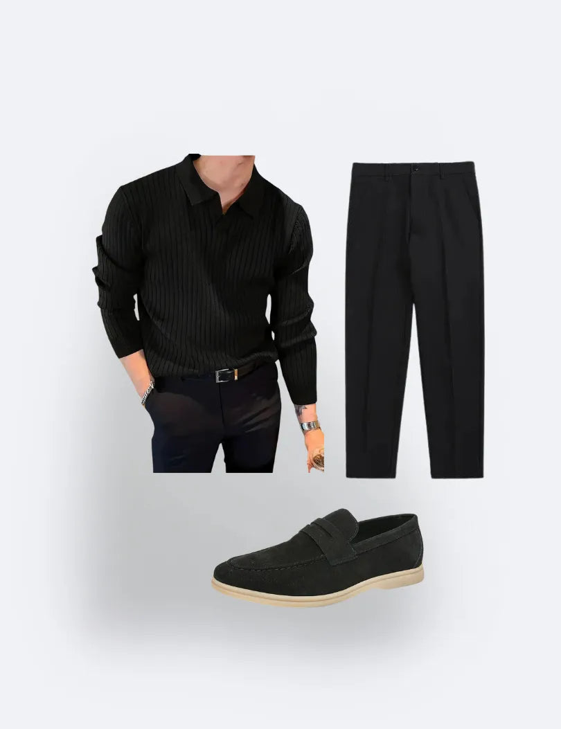 Midnight Black Combo, Menswear, CERPELO