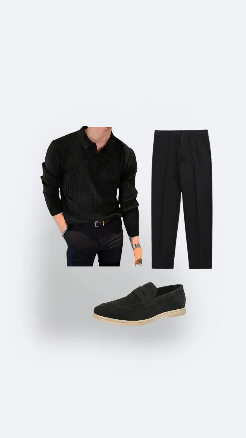 Midnight Black Combo, Menswear, CERPELO